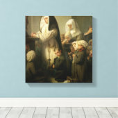 Toile Prière des enfants souffrant du ver des sangliers (Insitu (Plancher de Bois))