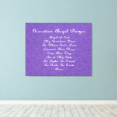 Toile Prière du Guardian Angel violet (Insitu (Plancher de Bois))