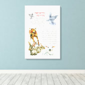 Toile Prière du matin Hebrew Modeh Ani Enfants juifs (Insitu (Plancher de Bois))