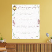 Toile Prière Ho'oponopono pour la prospérité (Insitu(Salon))