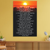 Toile Prière inspirante, la Terre m'apprend (Insitu(Salon))