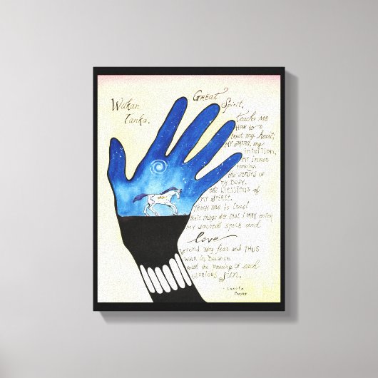 Toile "Prière Lakota" (Recto)