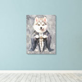 Toile Priest King Siberian Husky Dog (Insitu (Plancher de Bois))