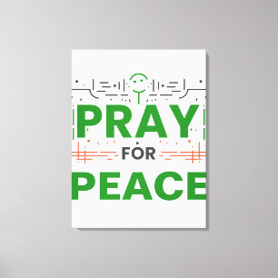 Toile Priez pour la paix