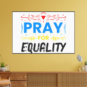 Toile Priez pour l'égalité