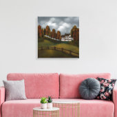 Toile Prim Saltbox House Arbres et collines (Insitu(Salon))