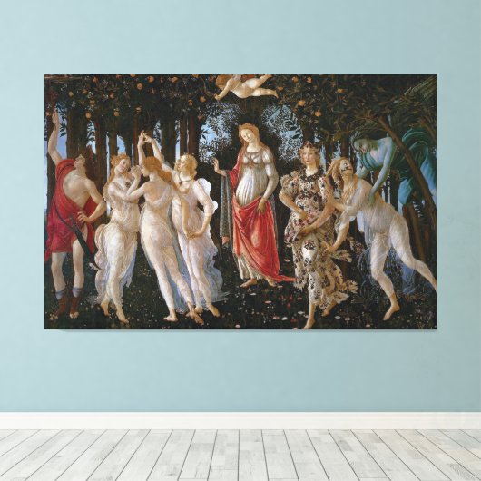 Toile Primavera de Sandro Botticelli (c 1470-80) (Insitu (Plancher de Bois))