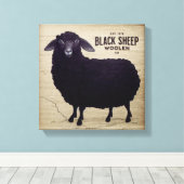 Toile Primitive Black Sheep Woolen Co (Insitu (Plancher de Bois))