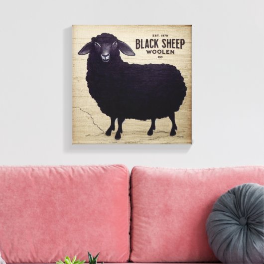 Toile Primitive Black Sheep Woolen Co (Insitu(Salon))