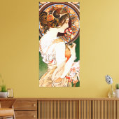 Toile Primrose par Alphonse Mucha (Insitu(Salon))