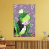 Toile Prince Grenouille - Bisou (Insitu(Salon))