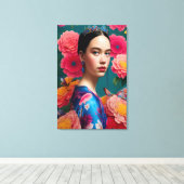 Toile Princesse à la tiare bleue (Insitu (Plancher de Bois))