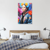 Toile princesse branchée dans une veste (Insitu(Chambre))