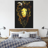Toile Princesse embrassée par un corbeau (Insitu(Chambre))