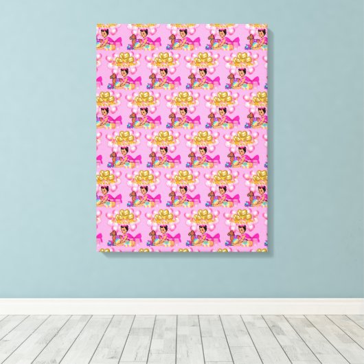 Toile Princesse en rose (Insitu (Plancher de Bois))