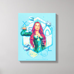 Toile Princesse Mera Hexagonal Graphic d'Aquaman Xebel