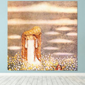 Toile “Princesse Tuvstarr” aquarelle de John Bauer (Insitu (Plancher de Bois))