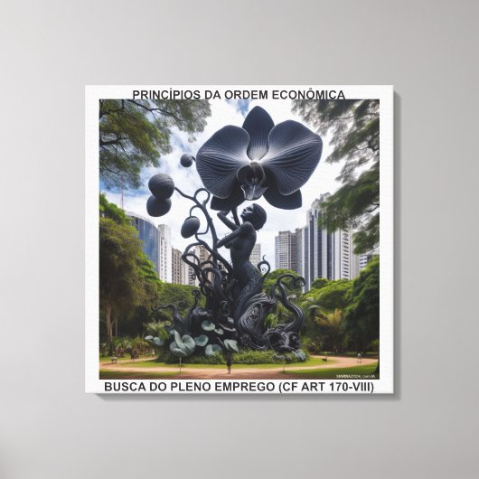 Toile PRINCÍPIOS DA ORDEM ECONÔMICA - CANVAS esticada (Recto)