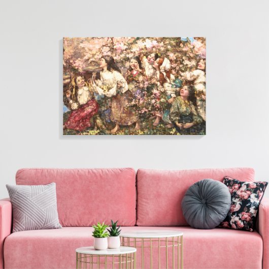 Toile Printemps (par Edward Atkinson Hornel) (Insitu(Salon))