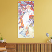 Toile Printemps (Quatre Saisons), Alphonse Mucha Canvas  (Insitu(Salon))