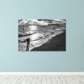 Toile Pris par le Surf sur la plage de Felixstowe (Insitu (Plancher de Bois))