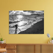Toile Pris par le Surf sur la plage de Felixstowe (Insitu(Salon))