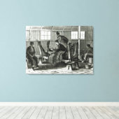 Toile Prise du virus du veau (Insitu (Plancher de Bois))