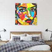 Toile « Prismara » - Fragments de sa flamme (Insitu(Chambre))