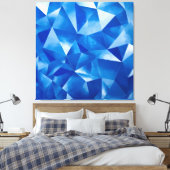 Toile Prisme de l'océan bleu Polygonale (Insitu(Chambre))