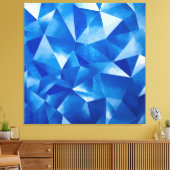 Toile Prisme de l'océan bleu Polygonale (Insitu(Salon))