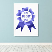 Toile Prix Best Daddy Ever pour le Père (Insitu (Plancher de Bois))