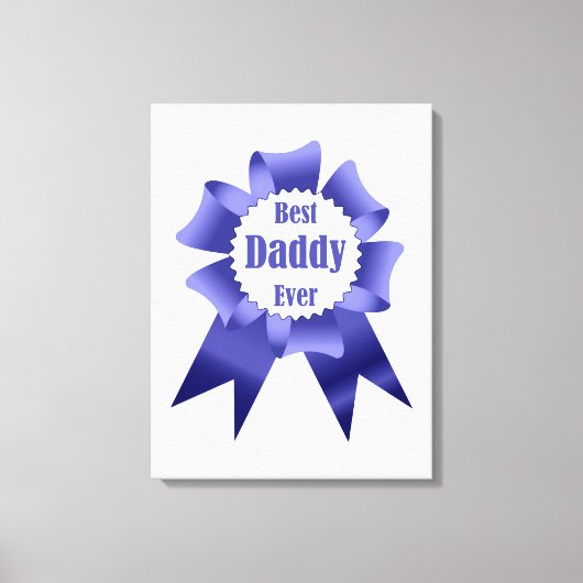 Toile Prix Best Daddy Ever pour le Père (Recto)
