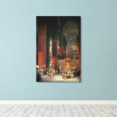 Toile Procession à la cathédrale de Séville, 1833 (huile (Insitu (Plancher de Bois))