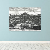 Toile Procession de Macao, illustration (Insitu (Plancher de Bois))