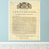 Toile Proclamation du Roi pour la répression de la rébel (Insitu (Plancher de Bois))