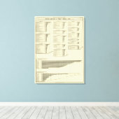 Toile production de cartes lithographiées dans les ville (Insitu (Plancher de Bois))