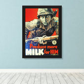 Toile Produire plus de lait pour lui (Insitu (Plancher de Bois))