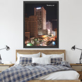 Toile Produit CustomiPhoenix, AZ la Nuit (Insitu(Chambre))