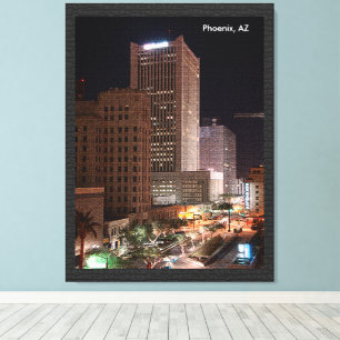Toile Produit CustomiPhoenix, AZ la Nuit