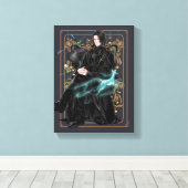 Toile Professeur Anime Severus Snape assis (Insitu (Plancher de Bois))