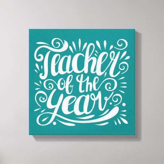 Toile Professeur de l'année (Recto)