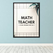Toile Professeur de mathématiques (Insitu (Plancher de Bois))