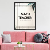 Toile Professeur de mathématiques (Insitu(Salon))