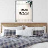 Toile Professeur de mathématiques (Insitu(Chambre))