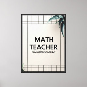 Toile Professeur de mathématiques