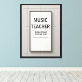 Toile Professeur de Musique (Insitu (Plancher de Bois))