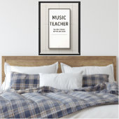 Toile Professeur de Musique (Insitu(Chambre))