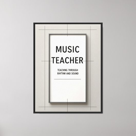 Toile Professeur de Musique (Recto)