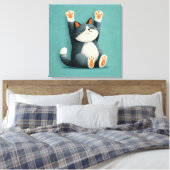Toile Professional Nap Taker Funny Sleeping Cat (Insitu(Chambre))