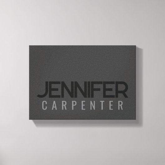 Toile Professionnel élégant moderne minimaliste ajouter  (Recto)